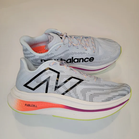 New Balance Men's Running Shoes - White and Neon - Picture 7 of 15